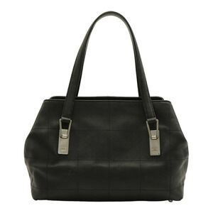 CHANEL Chocolate Bar Shoulder Bag, Caviar Leather, Black